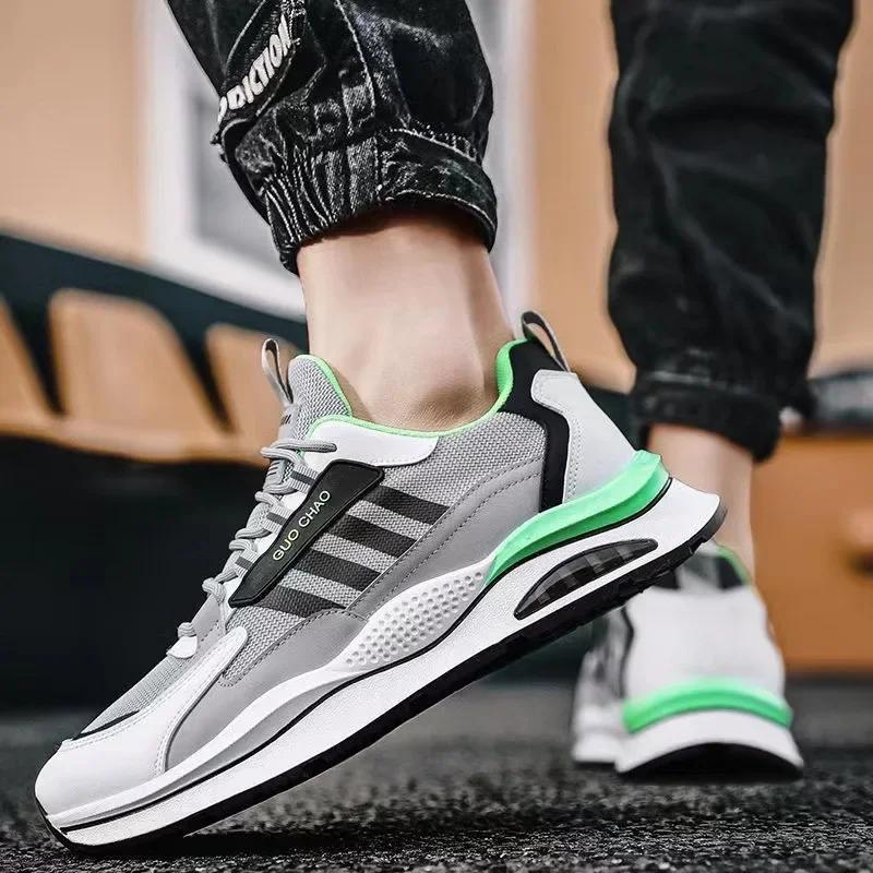 Markowe Męskie Sneakersy Siateczkowe Oddychające Buty Casualowe Amortyzacja Powietrzna Sportowe Buty do Biegania dla Mężczyzn Lekkie Buty Treningowe Tenis Masculino