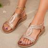 Bohemian Soft Sole Fashion Sandals with Metal Buckle Stylish Comfortable Flat Roman Design Casual Summer Footwear for Women