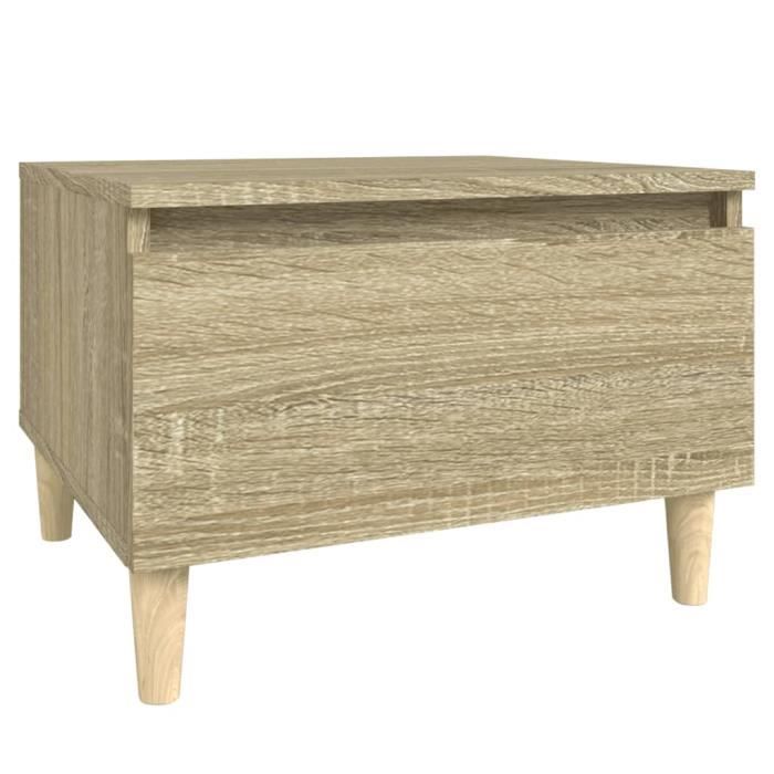 819506 vidaXL Side Table Sonoma Oak 50x46x35 Cm Engineered Wood