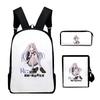 Re:Life in a different world from zero 3D 3pcs/Set School Bags Laptop Daypack Backpack Inclined shoulder bag Pencil Case
