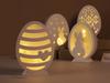 Egg Rabbit Gypsum Silicone Mold Hollow Easter Egg LED Night Light Concrete Candle Holder Resin Casting Mold Home Craft Ornaments