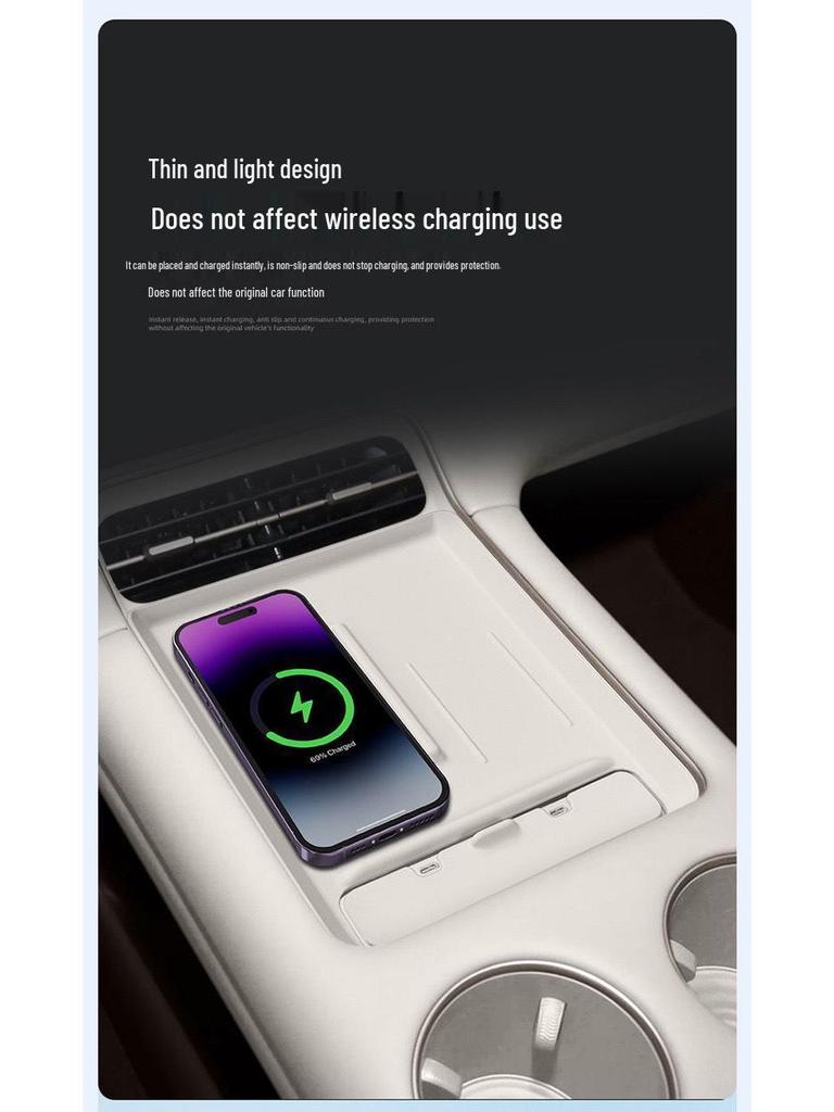 Silikonpad für IM Motors LS6 Mittelkonsole Kabelloses Ladegerät - Innenraum-Upgrade-Schutz für 26 Modelle