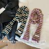 Women Skinny Scarf Thin Choker Knit Belt Long Tie Scarf Bag Handle Wrap