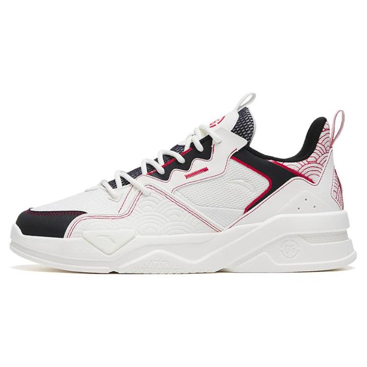 New Anta G6 Soup Anti Slip And Wear Resistant Lightweight Low Top Skateboard Shoes Men's White Black 112318084-5