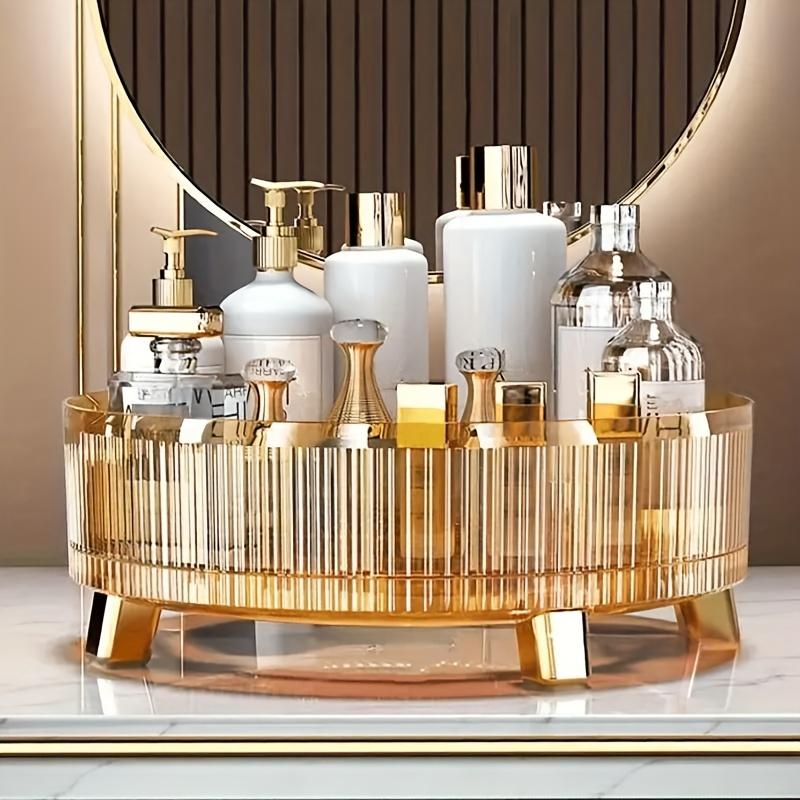 

1PCS Makeup Organizer, 360 Rotating Makeup Organizer, Make Up Organizers and Storage, Large-Capacity Round Perfume Organizer,
