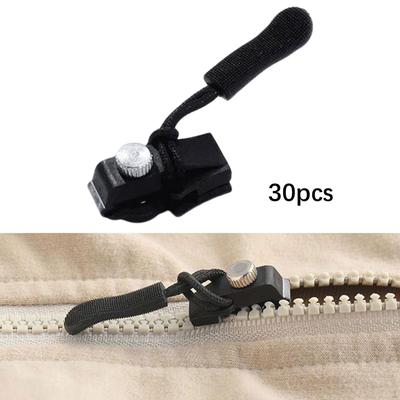 30 Pezzi Kit di Riparazione Cerniere Tirazip Universali Sostituzione Cursore Rimovibile per Pantaloni
