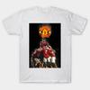 Men Black Print T-shirt Manchester United Team Celebration No-Cut Transfer Paper Print Cotton Tshirt