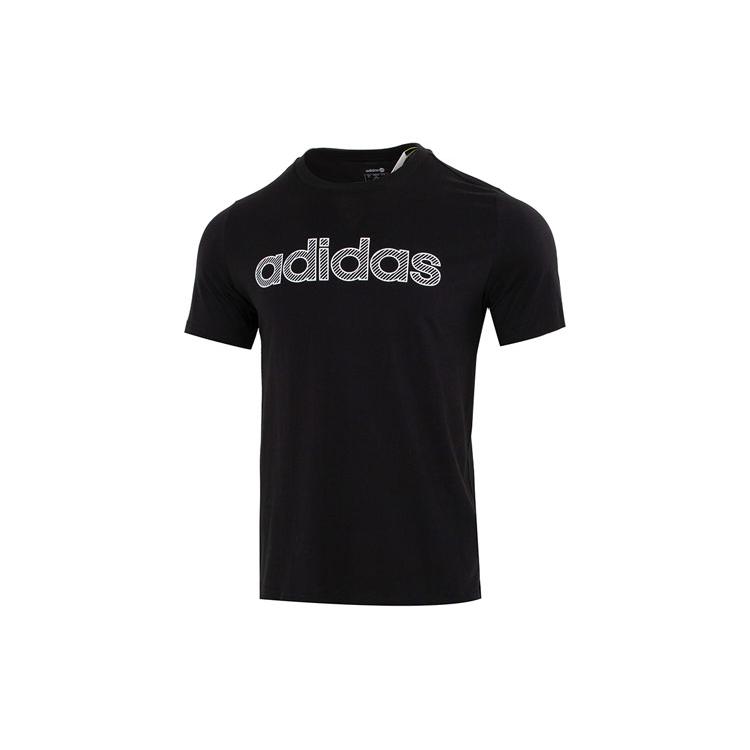 Adidas Neo T Shirts Men's Black Crew Neck Moderate Straight Fit HD7066