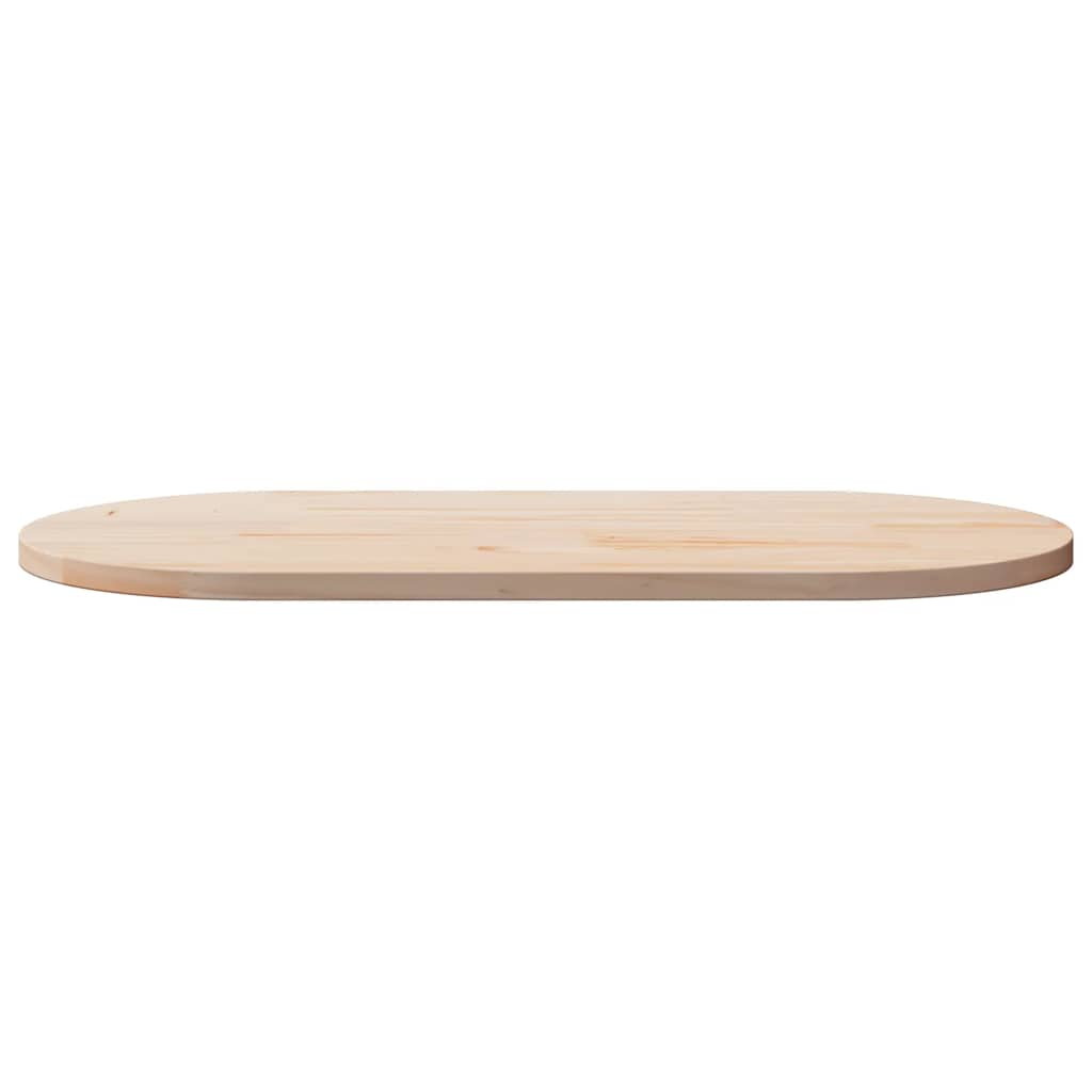 vidaXL Tischplatte 100x50x2,5 cm Massivholz Kiefer Oval