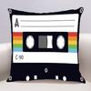 Vintage Cassette Cushion Cover For Sofa Pillow Case Cover Seat Car Throw Pillowcase 45X45Cm For Home Decorative 037