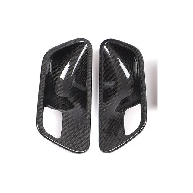 For BMW 3 4 Series 3GT F34 F30 F36 M3 F80 F82 F83 2013-2019 Real Carbon Fiber Car Door Inner Door Bowl Cover Sticker Accessories