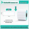 Waterproof Thermal Label Paper, Self-Adhesive Barcode Stickers, 100x100mm, ePacket Express, Thermal Printing.