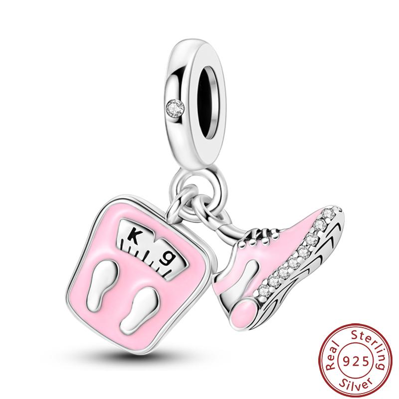 Sports Series Copper Football Badminton Boxing Yoga Ballet Charms Beads 3Mm Diy Fine Jewelry