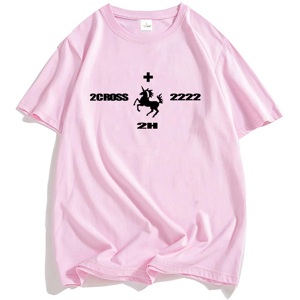 2hollis Rapper Grunge Unisex Streetwear Summer Short Sleeve T-shirt Loose Hip Hop T Shirt O-neck Fashion Men Women Tshirts