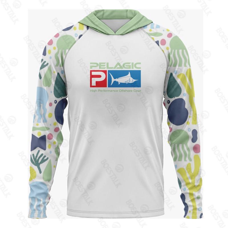 Chemise de pêche pour homme à séchage rapide, protection UV, avec capuche, légère, manches longues, pour l'extérieur, été, cyclisme, sports