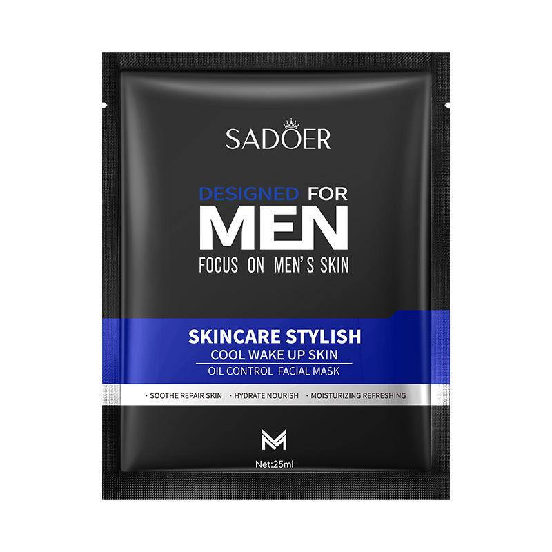 Men's Mask 25g SADOER Cool Shape Men's Hydrating Mask Sticker