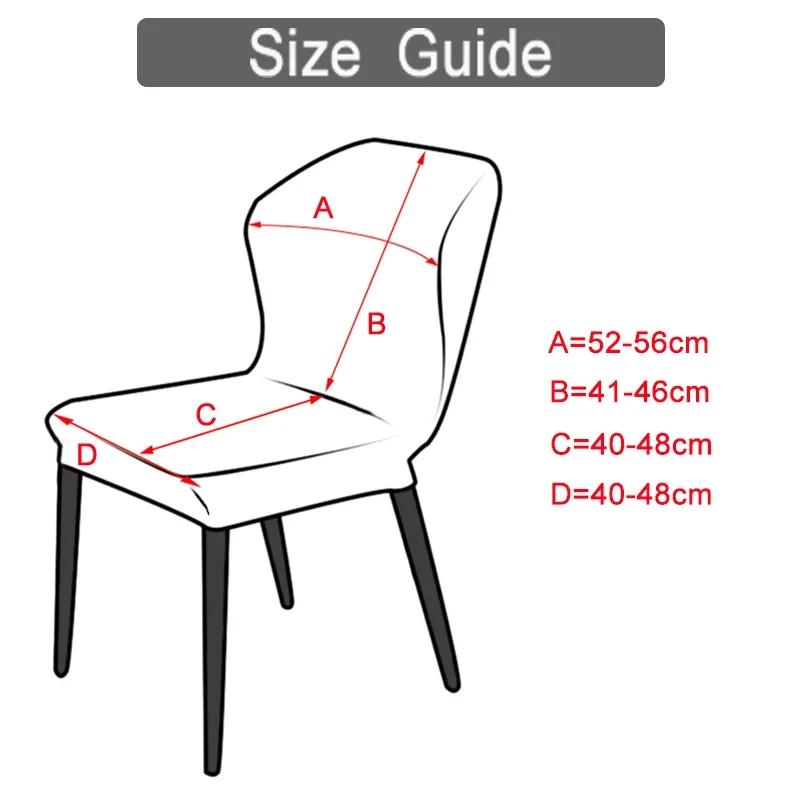 Nordic Polar Fleece Chair Cover Butterfly Cured Dining Chair Slipcovers Stretch Spandex Seat Covers for Living Room Kitchen Home