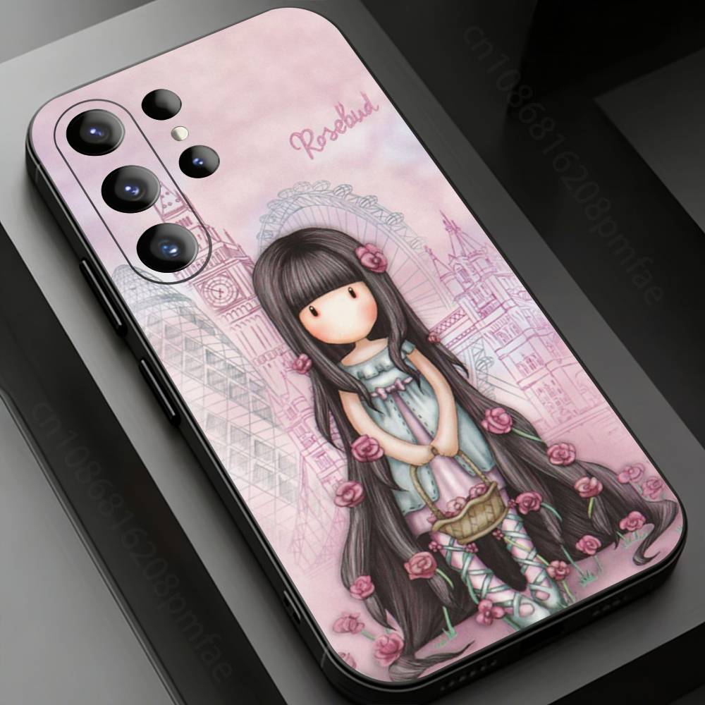 Cute S-Santoro G-Gorjuss Phone Case for Samsung Galaxy S20,23 Ultra S24,22 Plus S25,26,21FE TPU Cover