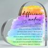 Heart-Shaped Plaque - "Difference Maker" Definition, Inspirational Gift for Leaders, Bosses, and Coaches, Perfect for Home or Office Desk Decor, Moti