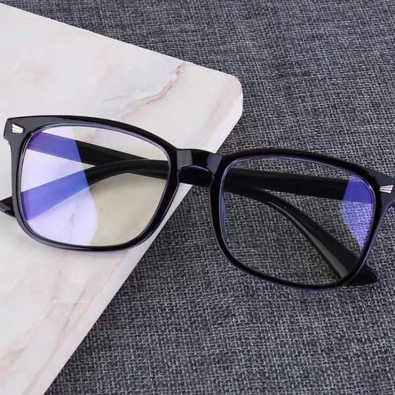 New Trending Blue Light Blocking Glasses for Men Women Gaming PC Matte Black Anti Ray Eyewear Transparent Fashion