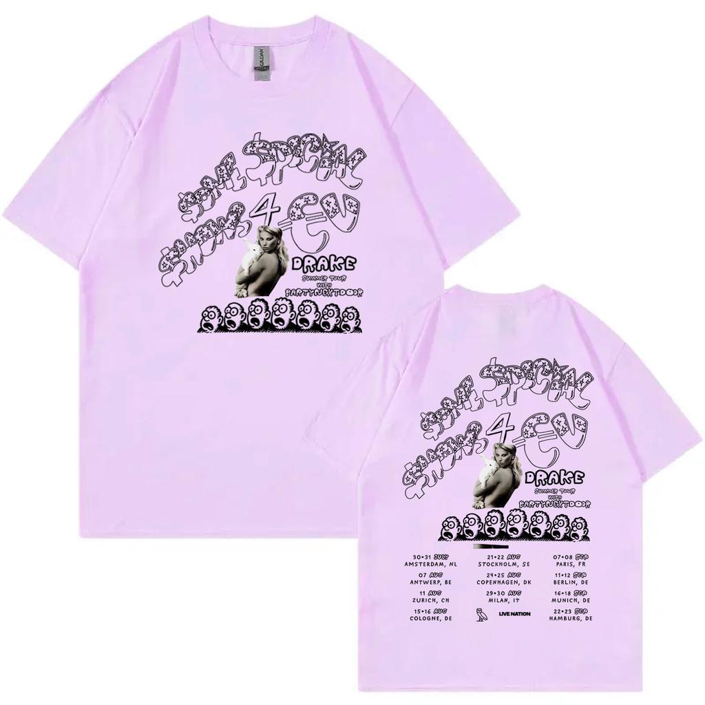 Drake with PARTYNEXTDOOR Some Special Shows 4 World Tour 2025 TShirt Men Women Clothing Hip Hop Fashion Short Sleeve T Shirts