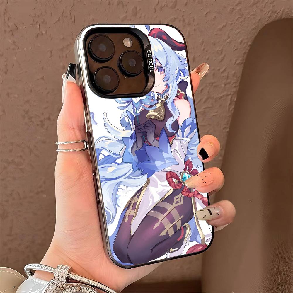 ganyu genshin impact  phone case for iPhone 17 17Air 16 15 14 13 12 11 Pro Max Plus Colorful Silver