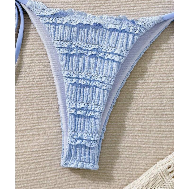 Women S Sexy Halter Three Piece Summer Bikini Swimsuit