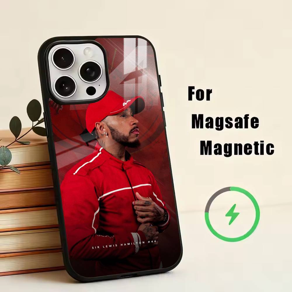 44 L-Lewis H-Hamilton Phone Case For iPhone17,16,15,14,13,12,11 Plus,Pro Magnetic with Magsafe Wireless Charging