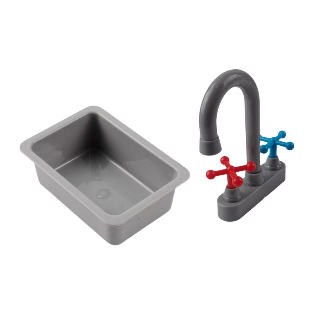 Kitchen Pretend Play Toy for Kids 3-6 Playing Fun Developmental Early Learning Mini Sink and Faucet