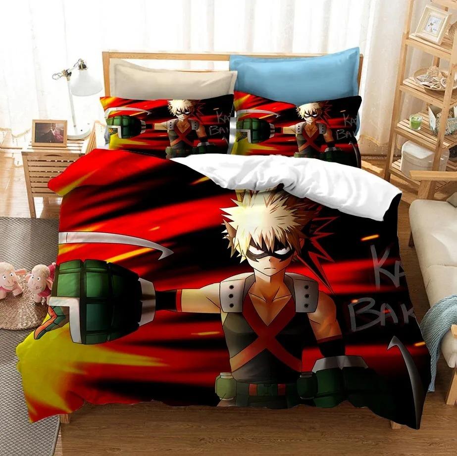 3D Printed Bedding Set Japan Anime My Hero Academia Duvet Covers With Pillowcases Bedclothes Bed Linen