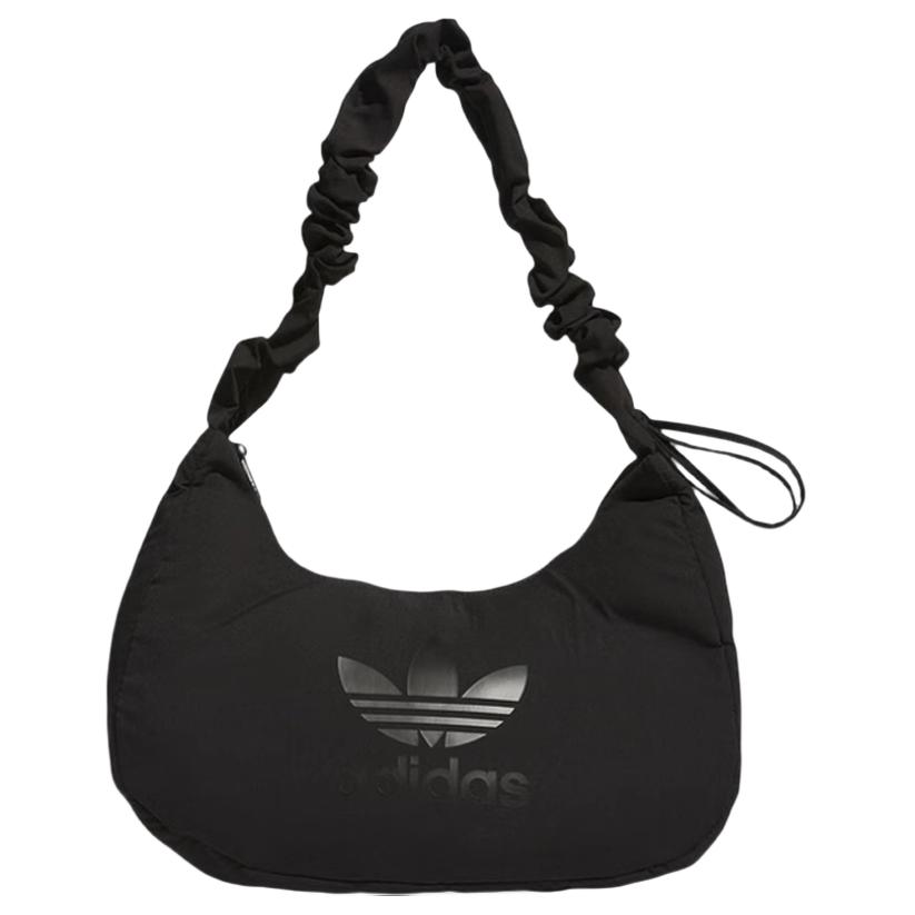 New Adidas Canvas Bag Cloud Bag Handbag Shoulder Bag Medium Size Women's Black JP0145