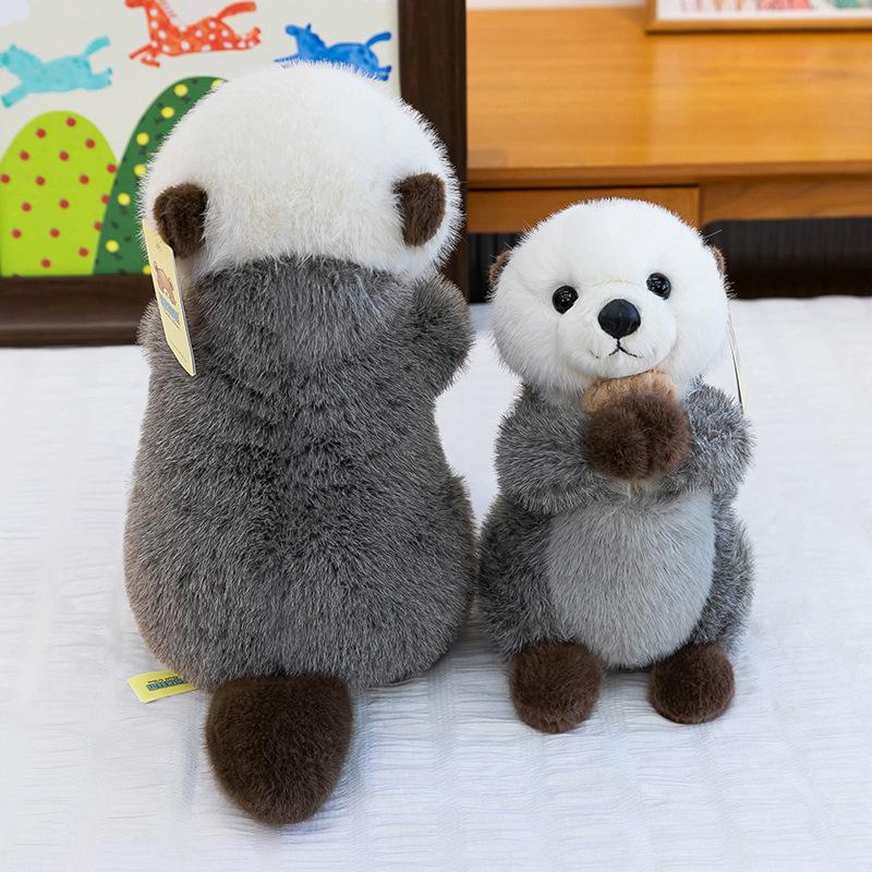 Adorable Sea Otter Plush Toy - Fluffy and Warm Children's Zoo Doll