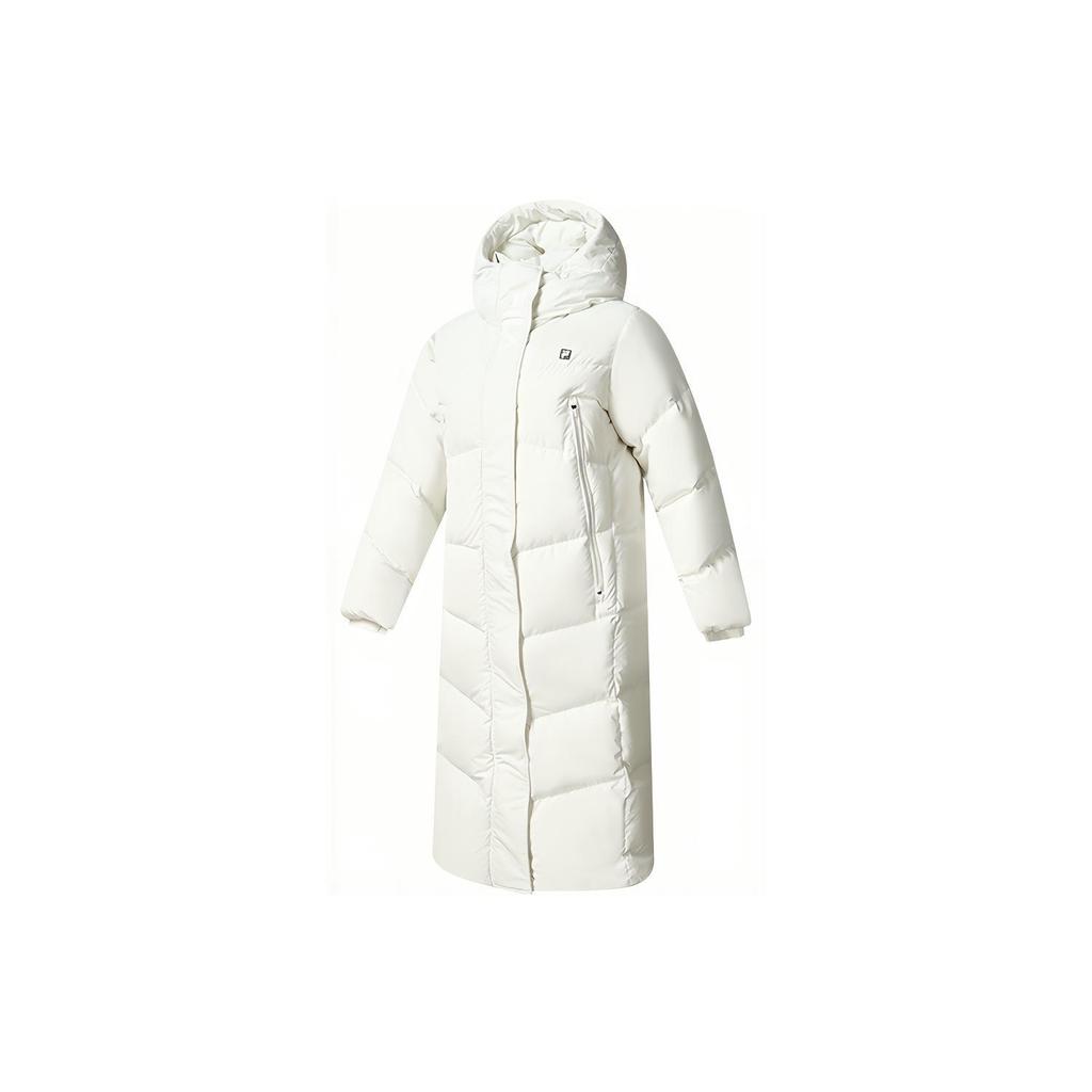 New FILA Down Jacket Women's Tallow White A11W242906F-IV
