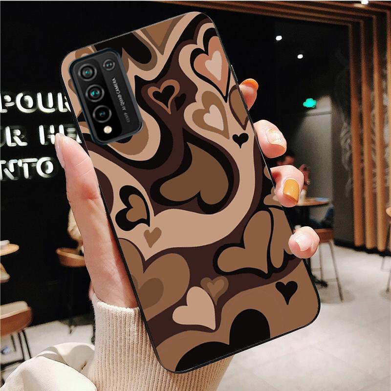 Fashion Latte Love Coffee Heart Phone Case for Huawei Honor 50 10X Lite 20 7A 7C 8X 9X Pro 9A 8A 8S 9S 10i 20S 20lite 7X 10 Lite