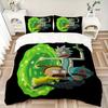 3pcs Rick and Morty Duvet Cover Set, 1 Duvet Cover + 2 Pillowcases (No Insert), High-Definition Print for All Seasons,Durable yy251103006