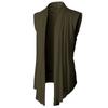 Cardigan masculino sem mangas camiseta casual slim fit camisas formais