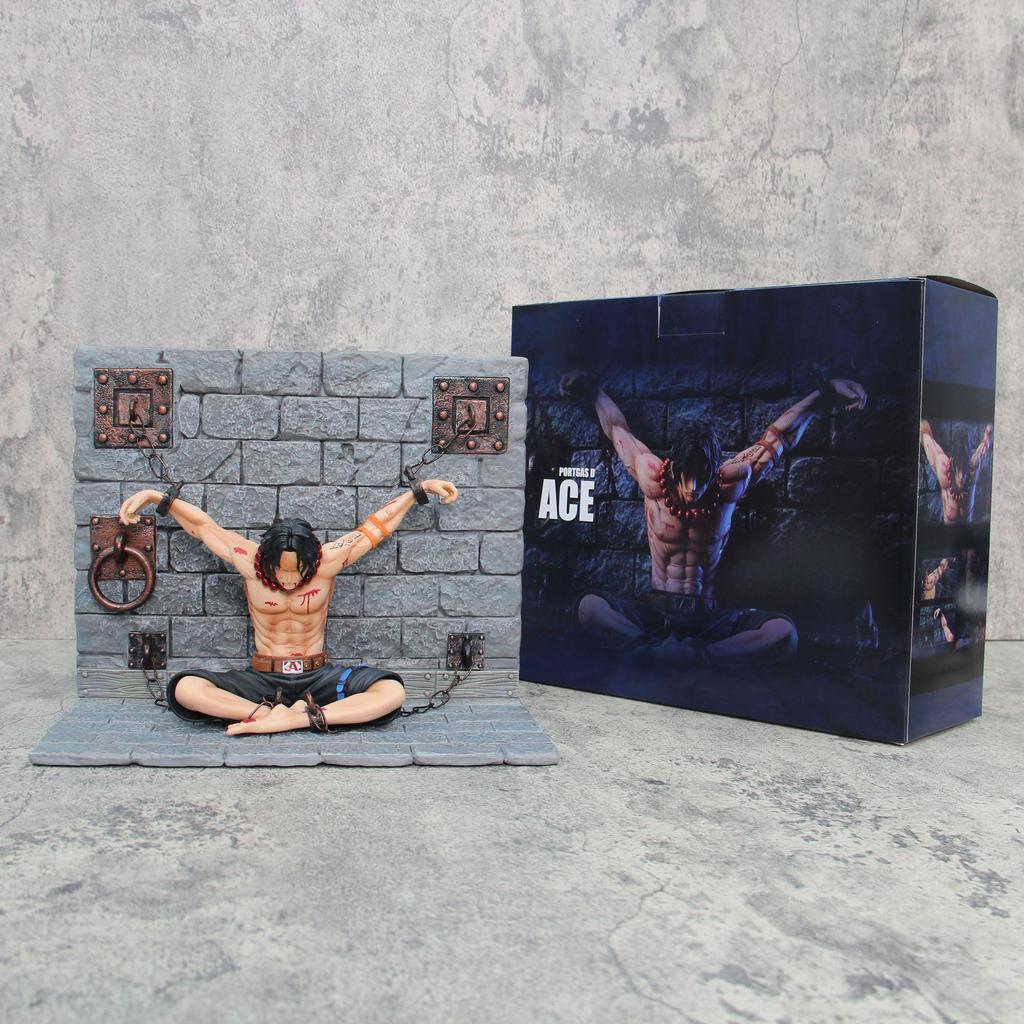 Imprisoned Ace Battle-Damaged Scene Statue - One Piece GK Figure