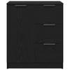 Sideboard in Black Oak Look 60 x 30 x 70 cm Particle Board