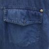 Gianni Versace Made In Italy Long Sleeve Chambray Shirt 50 Denim Men's Used