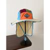 Outdoor Color Block Quick Dry Neck Protection Fishing Hat for Women Spring Summer Camping UV Protection Sun Bucket Hat