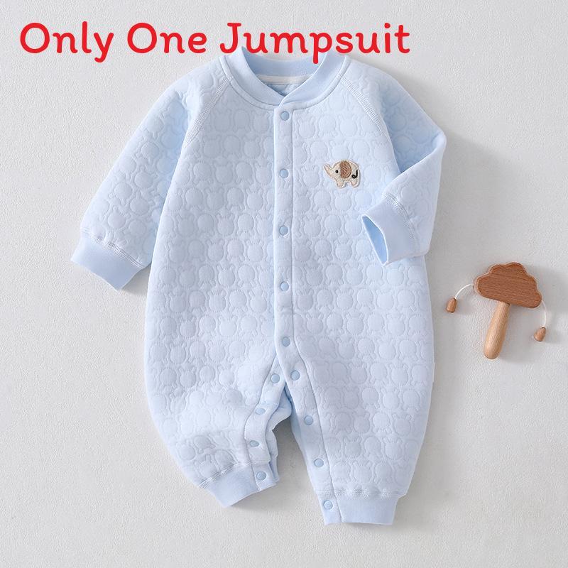 Baby Winter Warmth Cotton Snowsuit With No Bone Design For Newborns And Infants