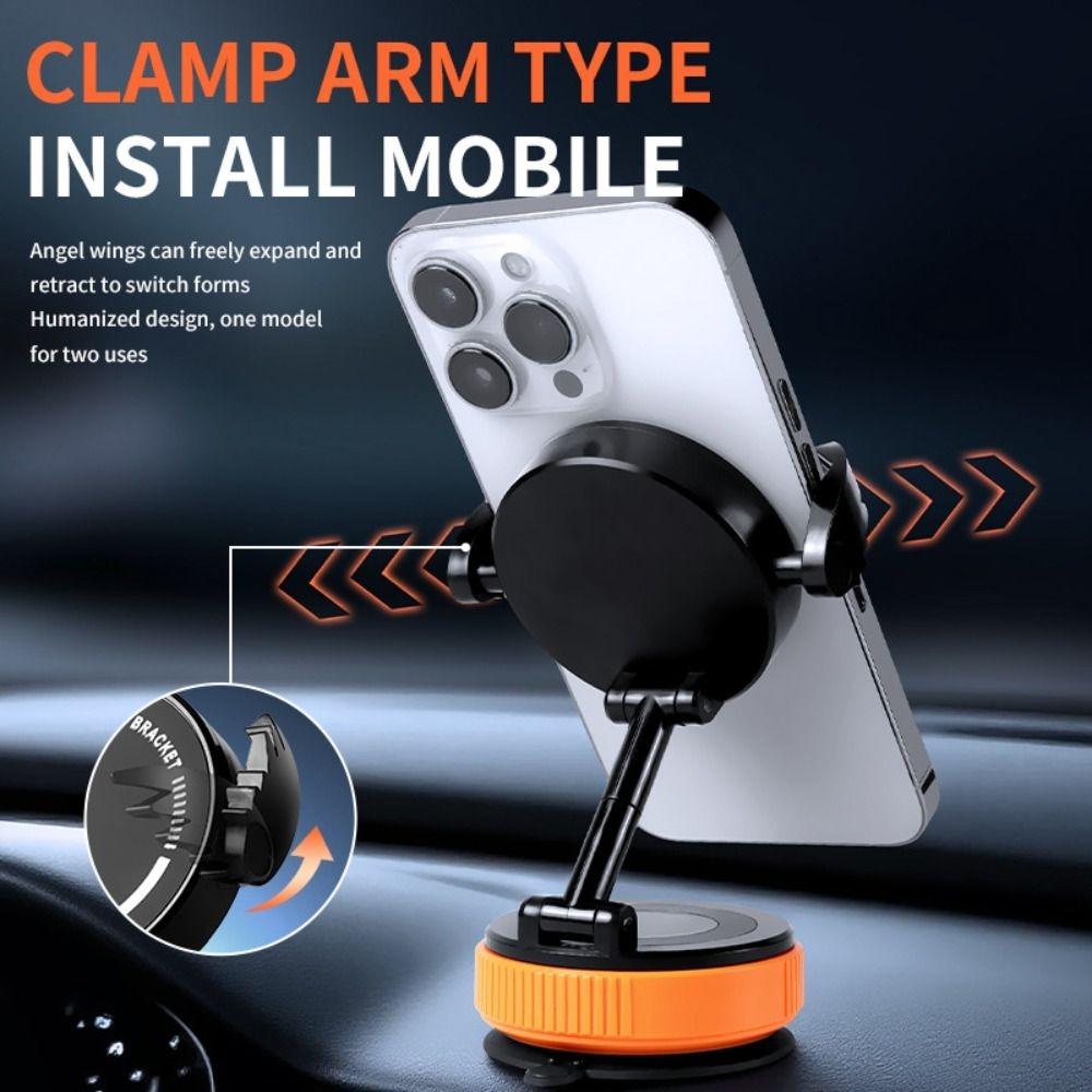 Vacuum Suction Cup Phone Mount Foldable Adsorption Bracket  Smooth Surface