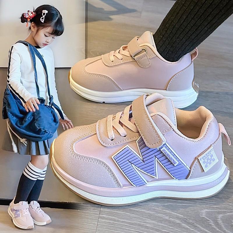 2025 Spring and Autumn New Children's Sports Shoes Boys Casual Shoes Girls Lightweight Breathable Running Shoes Student Board Shoes