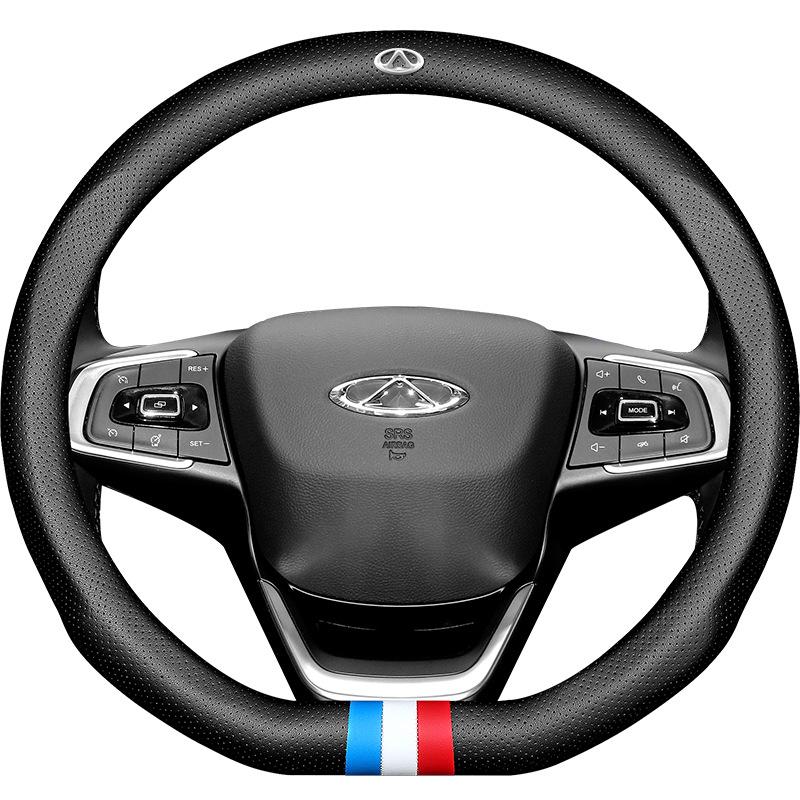 Chery Steering Wheel Cover: Premium Cowhide for Tiggo 5X/8, 7X, Arrizo 5/7, and Fengyun – All-Season Grip