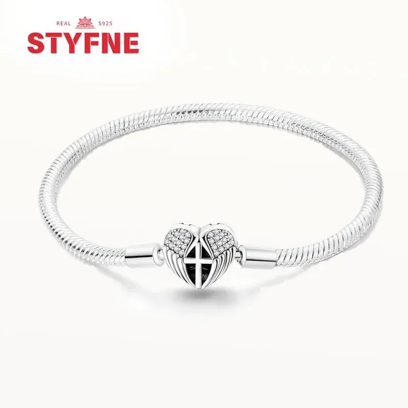 Sliver Bracelets Heart Lucky Eyes Bracelets Female Anniversary Party Fine Bracelets Bangles Jewellery Gifts for Women