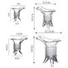 10ml/20ml/30ml/100ml Chinesisches Weinglas im antiken kaiserlichen Stil Vintage Dreibeiniges Glas Kreatives Spirituosenglas
