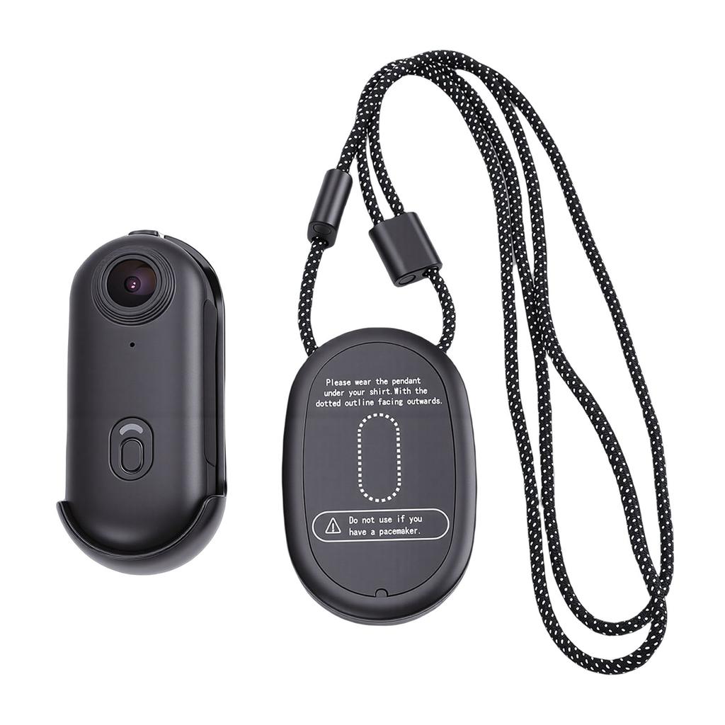 Wearable Action Camera 1080P 2MP WiFi Body Worn Sports Camera Portable Camcorder for Security Guard Work Travel Black