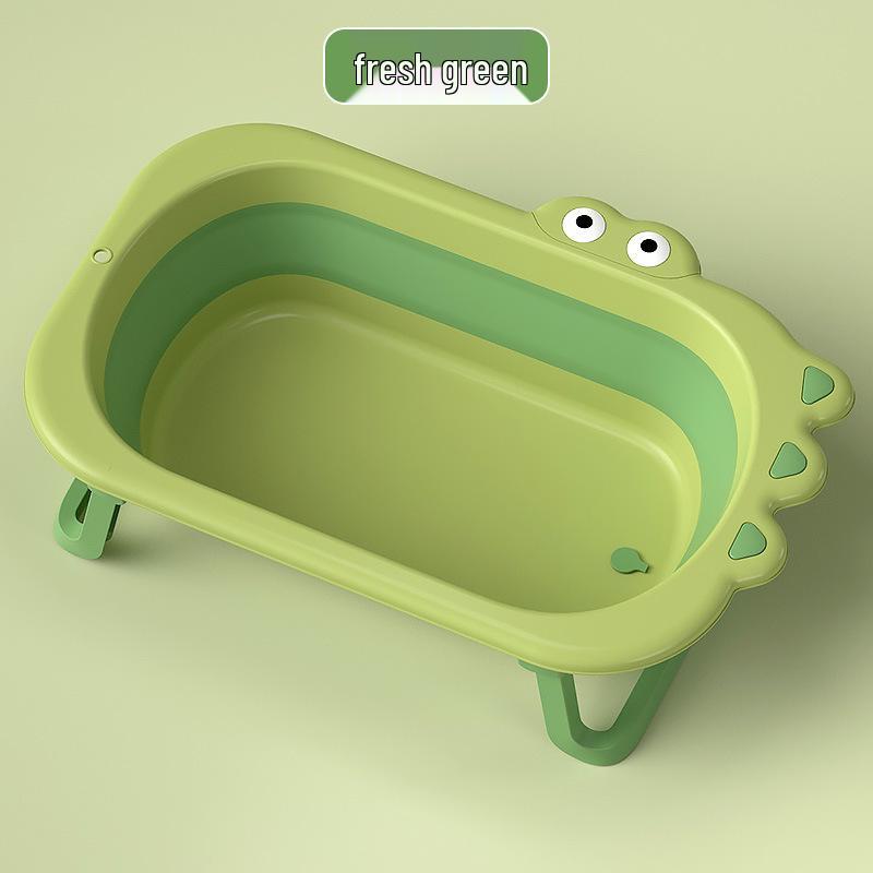 Foldable Children s Cartoon Bathtub: Sit & Lie Positions, Large Basin