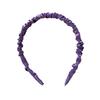 Women Headband Thin Edge Anti-Slip Design Pleated Texture Hair Hoop Commuting
