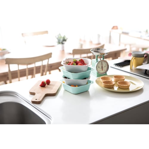 Richell Mint Blue Colander, 630ml, Sherry, Regular Size, Pack of 2, Antibacterial